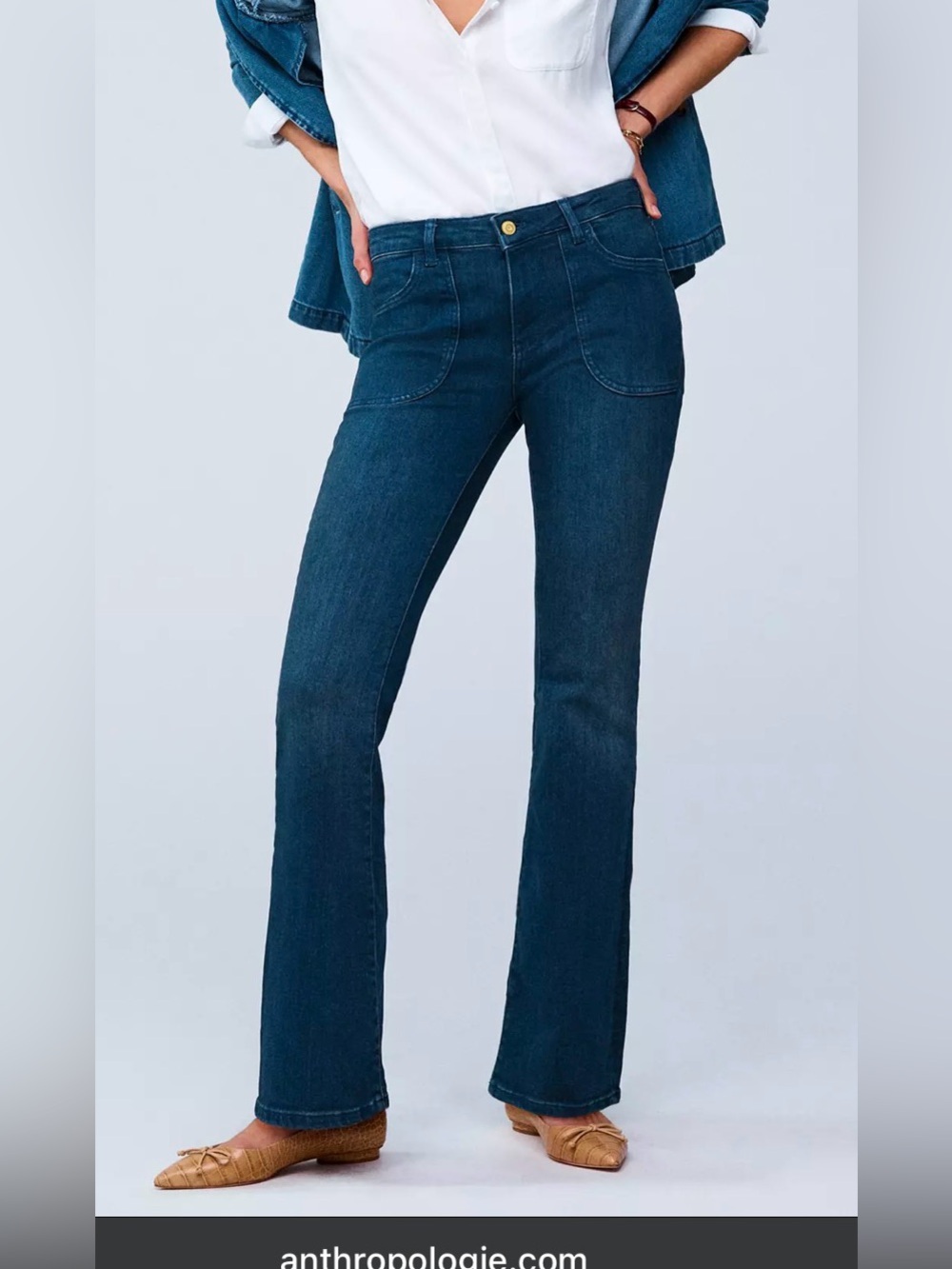 Anthropologie Pilcro "The Icon" Low-Rise Flare Jeans